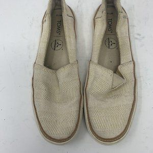 TOMS Heritage Classic Earthwise Size W 7.5 Canvas Slip Flats Shoes